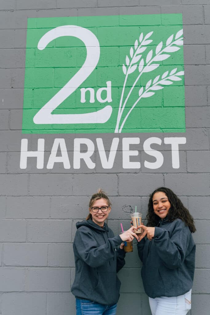 Interns Kate and Maiya at Second Harvest