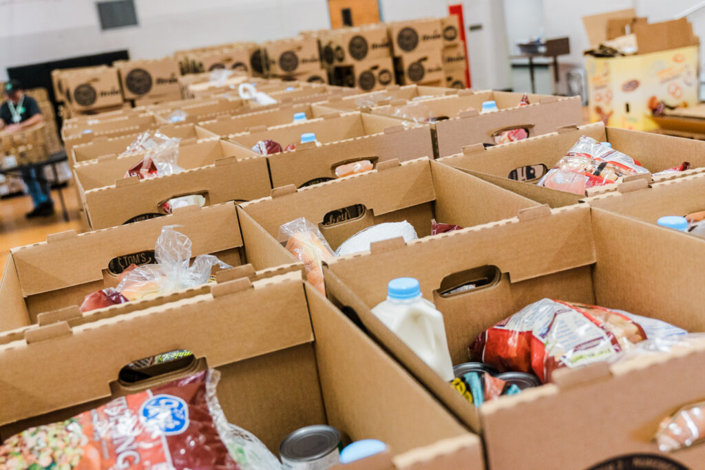 Tom's Turkey Drive Boxes at Spokane Valley Partners