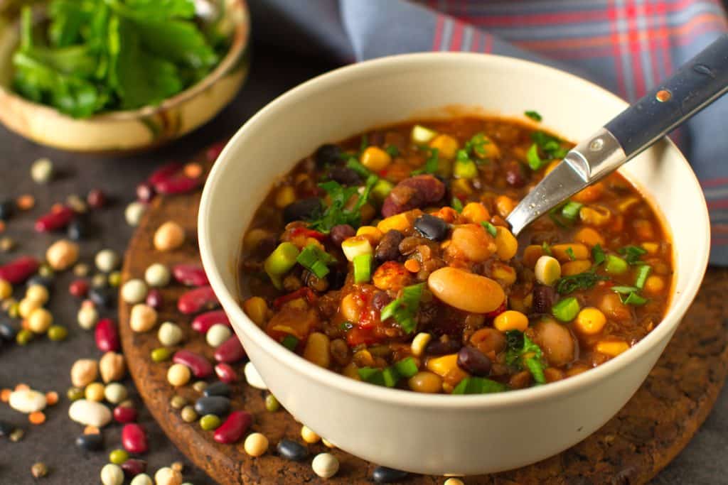 One Pot Bean & Lentil Chili