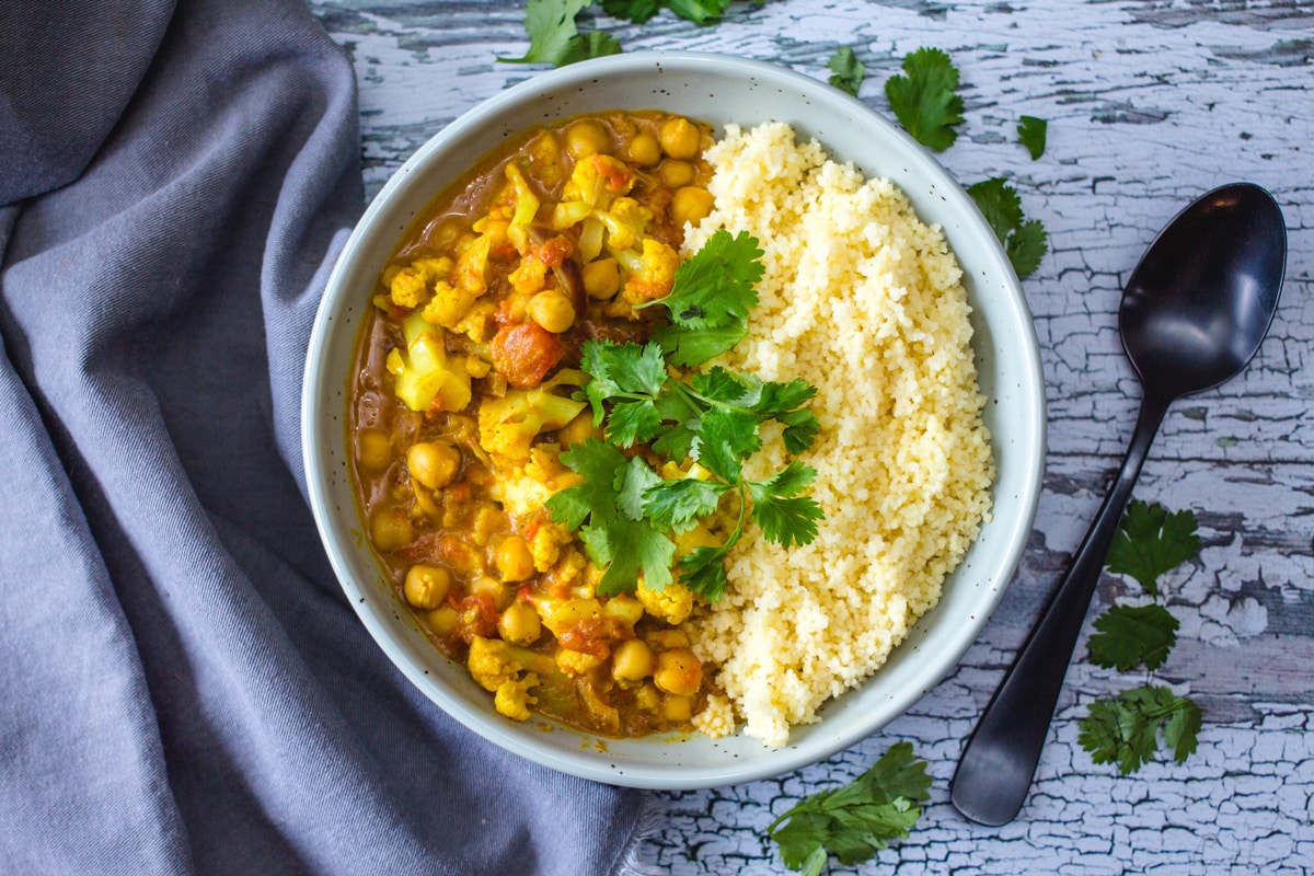 Cauliflower Chickpea Masala