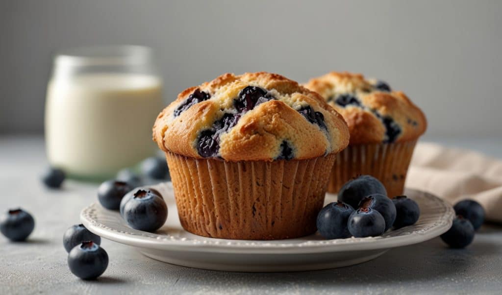 Banana & Blueberry Muffins