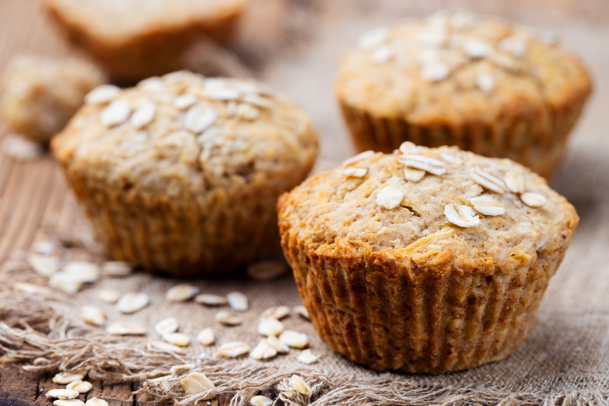 Apple & Carrot Oat Muffins