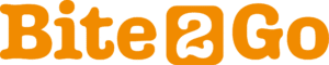bite2go horizontal wordmark orange