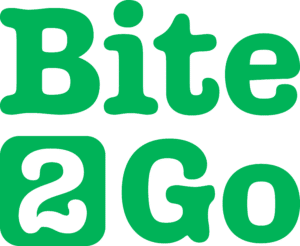 bite2go stacked wordmark green