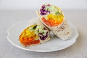 Crunchy Rainbow Wraps
