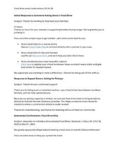 Food drive email templates Final pdf