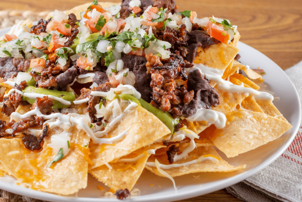 Plate of nachos